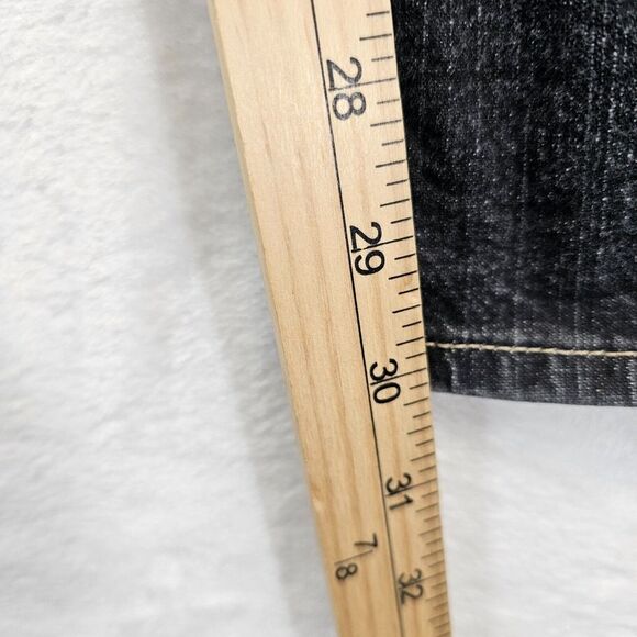 Calvin Klein Skinny Stretch Jeans Pockets Black Washed Denim Womens Sz 6 (31x30) - Picture 12 of 14